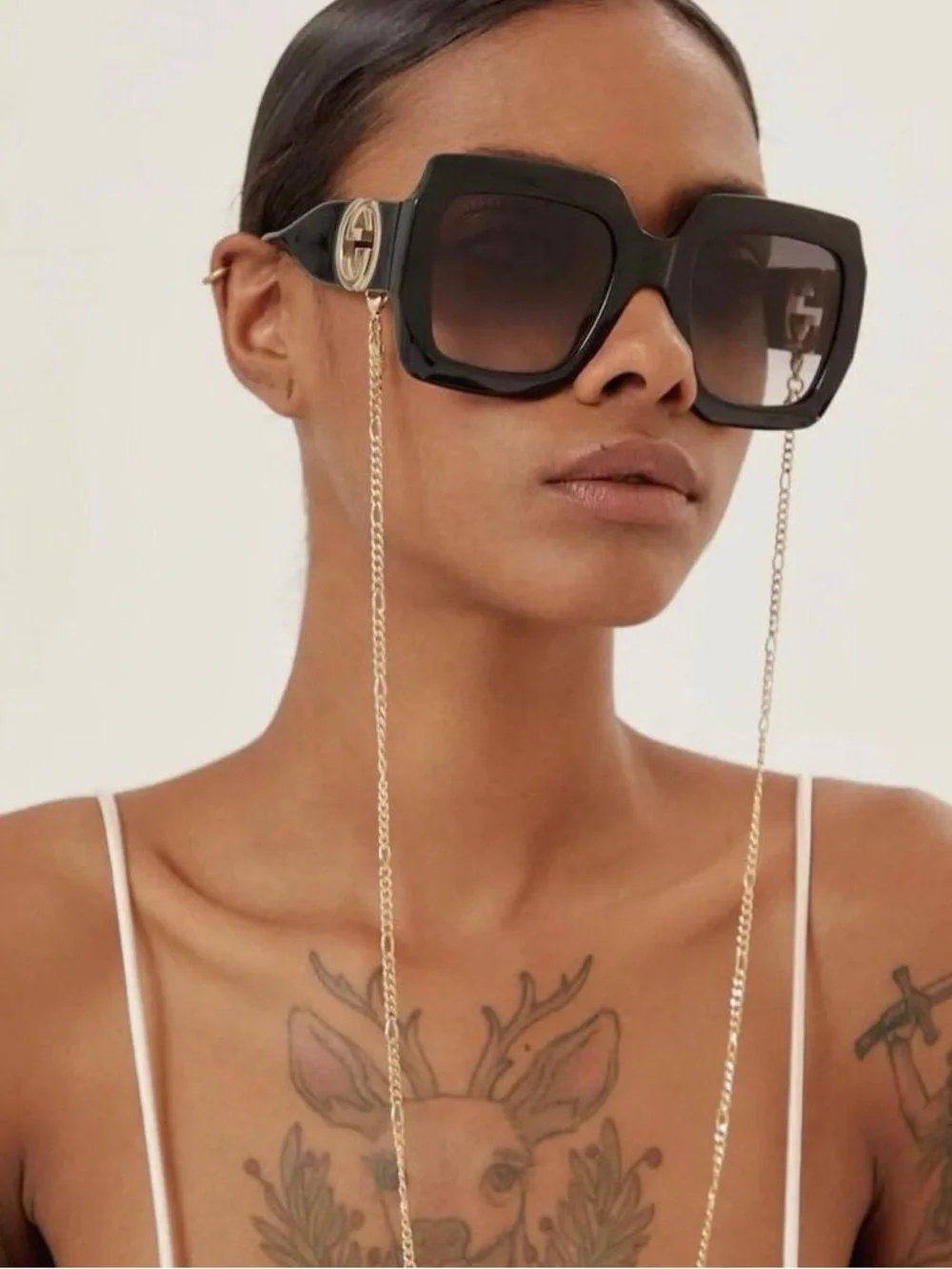Gucci GG0053SN Oversized Square Sunglasses